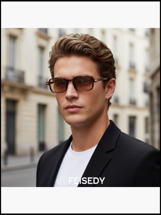 Trendy Retro Rectangle Sunglasses with UV400 Protection